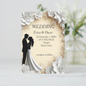 Faire invitation de mariage floral (Debout devant)