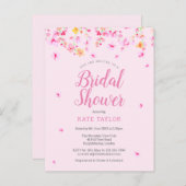 Faire invitation de mariage floral Elegant Blossom (Devant / Derrière)