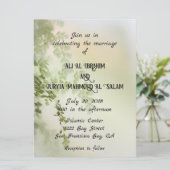 Faire invitation de mariage florale (Debout devant)
