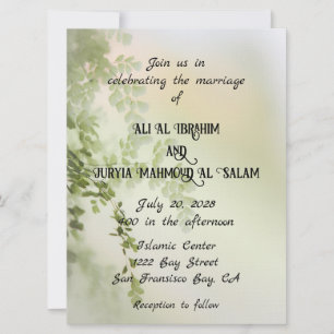 Faire invitation de mariage florale
