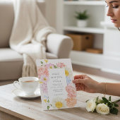 Faire invitation de mariage Florale aux Péches tou
