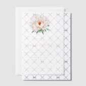 Faire invitation de mariage florale en or (Décalage (Invitation))