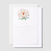 Faire invitation de mariage florale en or (Compenser)