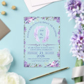 Faire invitation de mariage florale lavande (Insitu (Mariage))