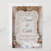Faire invitation de mariage florale | Modifiable W (Devant)