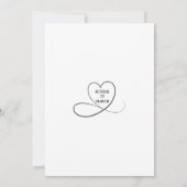 Faire invitation de mariage florale | Modifiable W (Dos)
