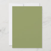 Faire invitation de mariage florale oiseaux folklo (Dos)
