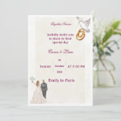 Faire invitation de mariage florale | RomaInvitati (Debout devant)