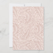 Faire Invitation de Mariage Florale Rose (Dos)