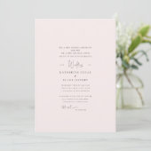 Faire invitation de mariage formel rose (Debout devant)