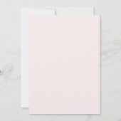 Faire invitation de mariage formel rose (Dos)