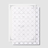 Faire invitation de mariage géométrique noir (Décalage (Invitation))