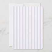 Faire invitation de mariage lavande (Dos)