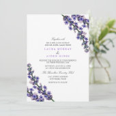 Faire invitation de mariage lavande (Debout devant)