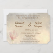 Faire invitation de mariage Magnolia élégant (Devant)