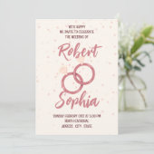 Faire invitation de mariage minimaliste (Debout devant)
