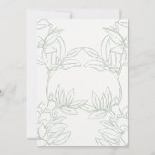Faire invitation de mariage minimaliste (Dos)