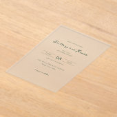 Faire invitation de mariage minimaliste noir (Poser)