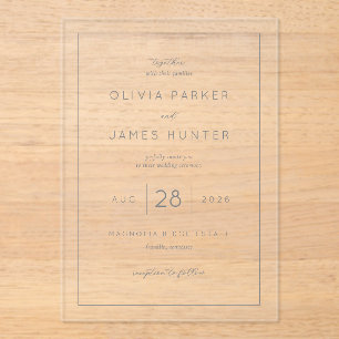 Faire invitation de mariage minimaliste noir