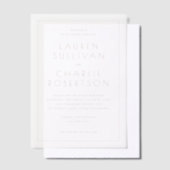 Faire invitation de mariage minimaliste pêche (Compenser)