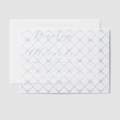 Faire invitation de mariage minimaliste sarcelle (Décalage (Invitation))