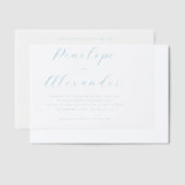Faire invitation de mariage minimaliste sarcelle (Compenser)