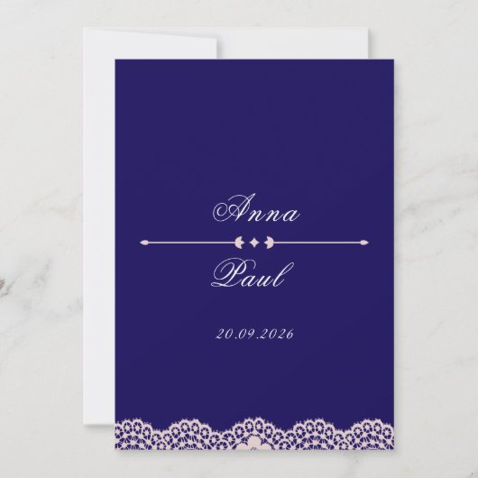 Faire invitation de mariage moderne (Devant)