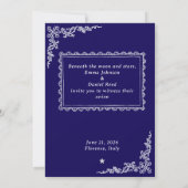 Faire invitation de mariage moderne (Dos)