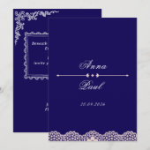 Faire invitation de mariage moderne (Devant / Derrière)