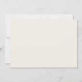 Faire Invitation de Mariage Moderne Blanche Photo (Dos)