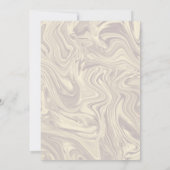 Faire invitation de mariage moderne rose marbré (Dos)