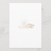 Faire invitation de mariage moderne sur la plage c (Dos)
