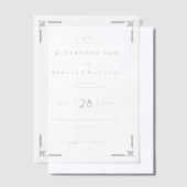 Faire invitation de mariage monochrome (Compenser)