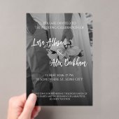 Faire invitation de mariage noir et blanc (In situ (ordinateur de poche))