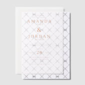 Faire invitation de mariage noir et or (Décalage (Invitation))