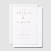 Faire invitation de mariage noir et or (Compenser)