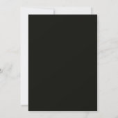 Faire invitation de mariage noir or (Dos)