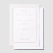 Faire invitation de mariage octogonale pêche éléga (Compenser)