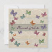 Faire Invitation de Mariage Papillon (Dos)