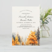 Faire invitation de mariage photo de bois de chêne (Debout devant)