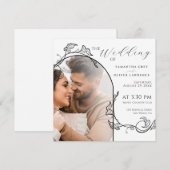 Faire invitation de mariage photo simple (Devant / Derrière)