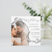 Faire invitation de mariage photo simple (Debout devant)