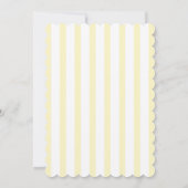 Faire invitation de mariage rayée jaune avec fanta (Dos)