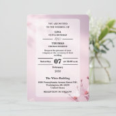 Faire Invitation de Mariage Rêveuse au Lavande (Debout devant)
