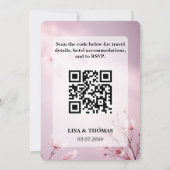 Faire Invitation de Mariage Rêveuse au Lavande (Dos)
