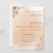 Faire invitation de mariage romantique (Devant)