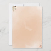 Faire invitation de mariage romantique (Dos)