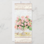 Faire invitation de mariage Rose anglaise antique  (Dos)