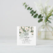 Faire invitation de mariage Rose Blanche Élégante (Debout devant)