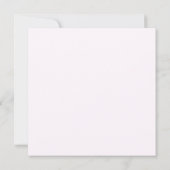 Faire invitation de mariage rose et chocolat (Dos)
